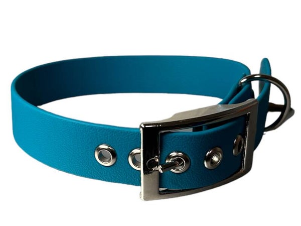 Biothane Halsband 35-42cm Halsumfang Türkis