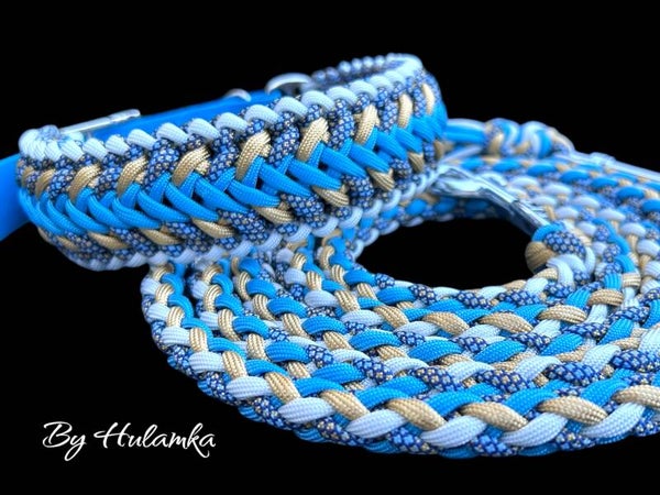 Komplettset Leine und Halsband 41-48cm HU