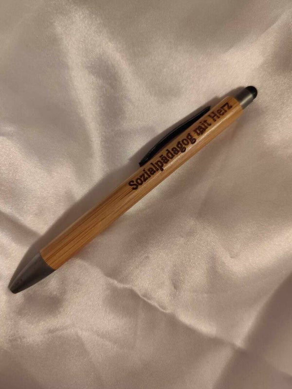 Sozialpädagog mit Herz Touchpen Kugelschreiber
