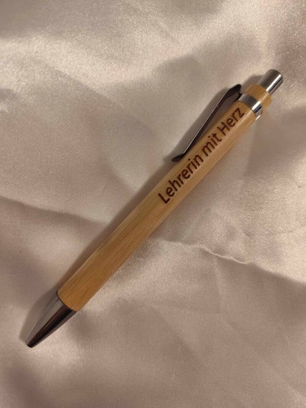 Lehrerin mit Herz Kugelschreiber
