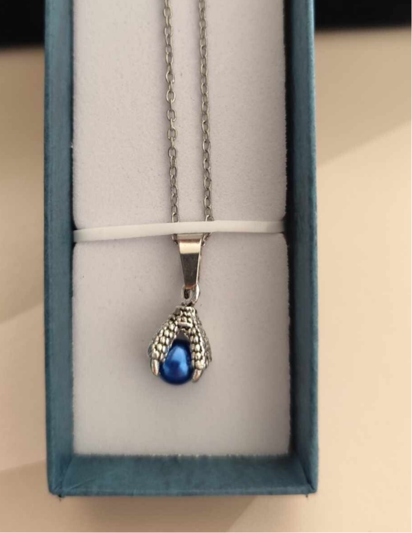 Drachenkrallen Kette Dunkelblau
