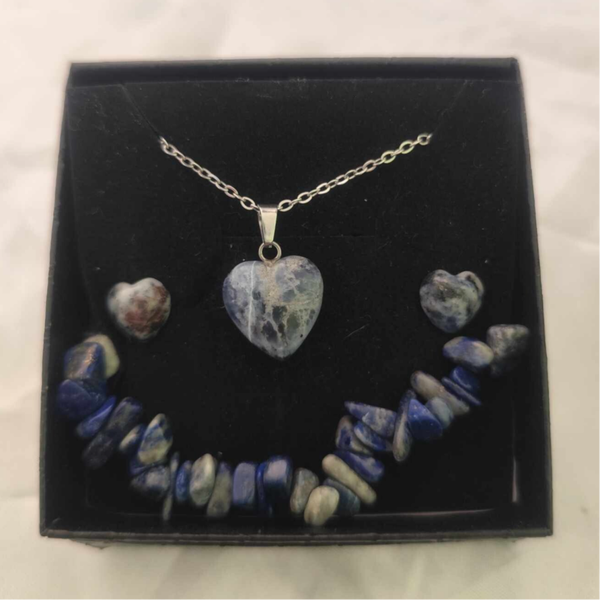 Sodalith Schmuck Set