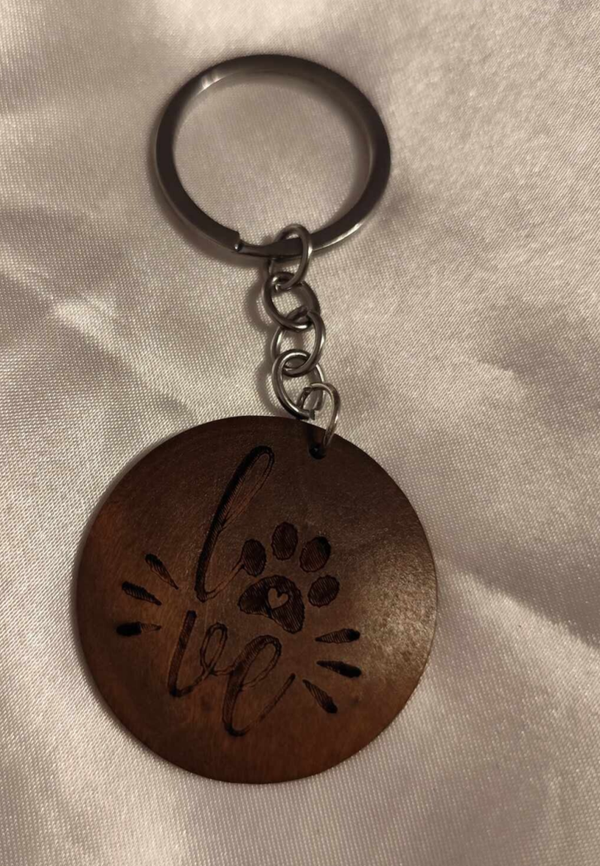 Paw Love Schlüsselanhänger Rund