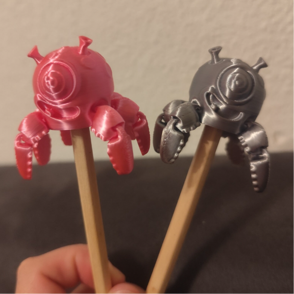 Octopus Alien Stiftetopper / Verschiedene Farben
