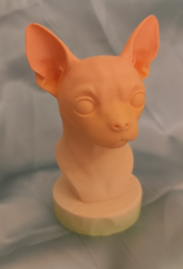 Chihuahua Büste Orange/Gelb