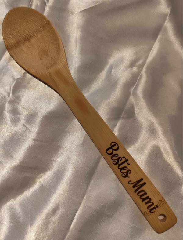 Bestes Mami Bambus Kochlöffel