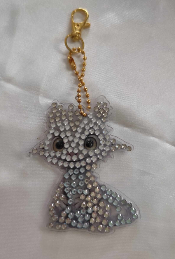 Drachen Schlüsselanhänger Silber