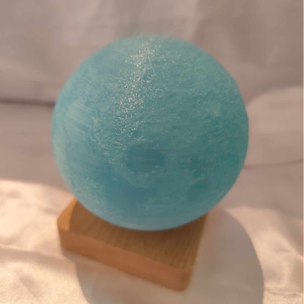 Mond Lampe Blau
