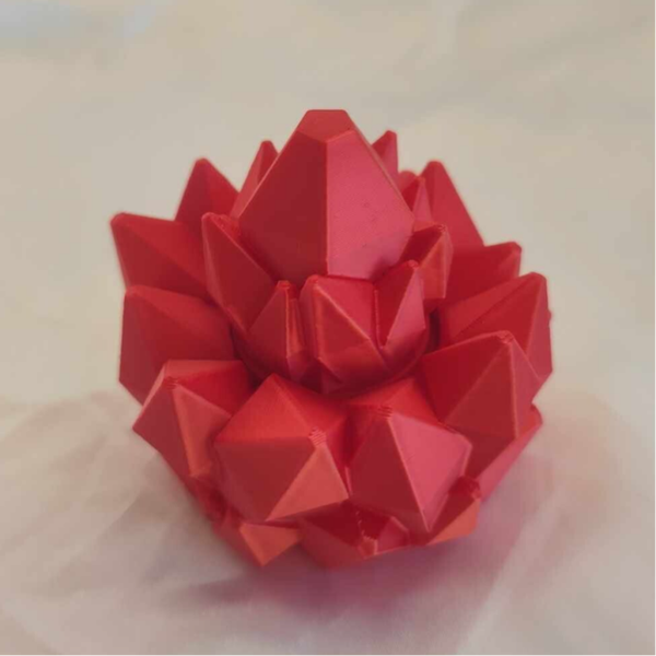 Kristall Spinner Rot