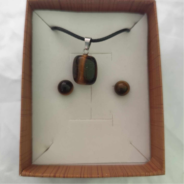 Tigeraugen Schmuckset