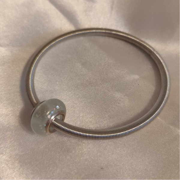 Armband SIlber mit Perlweisser Perle