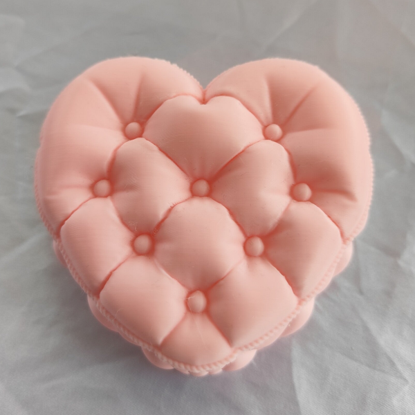 Herzkissen Schmuckbox Rosa
