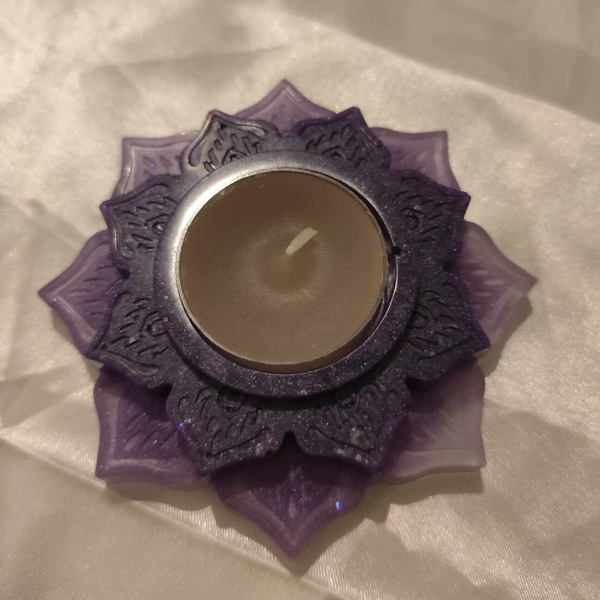Teelicht Lotusblume Lila