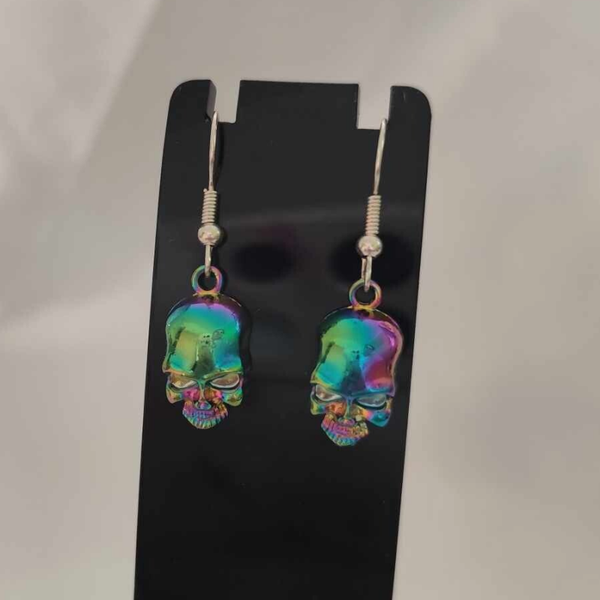 Multi Chrom Totenkopf Ohrringe