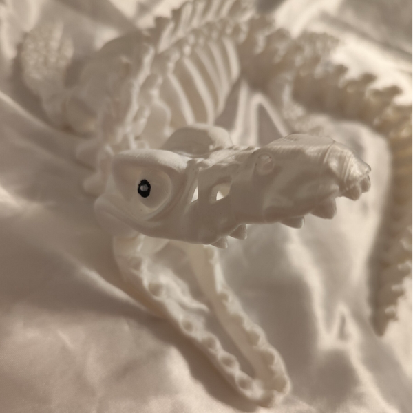 Mososaurus Skelett Weiss