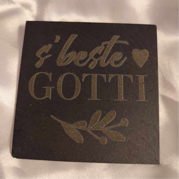 s`beste GOTTI Schiefer Untersetzer