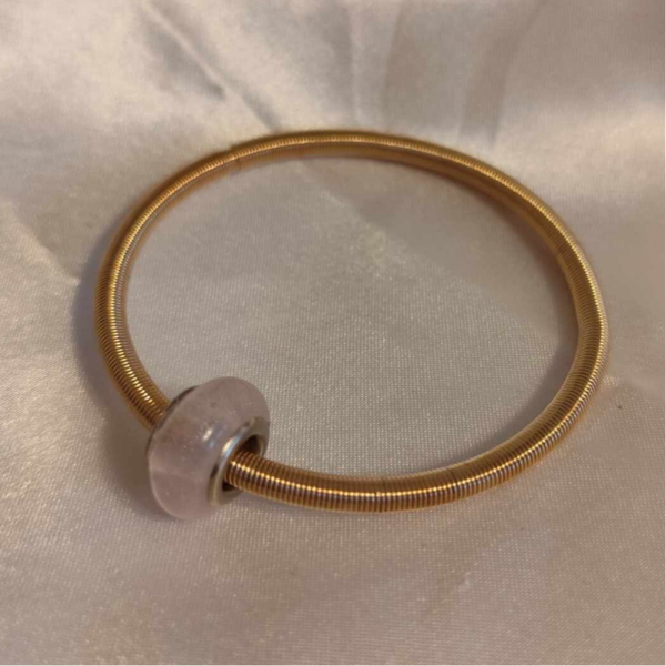 Armband Gold mit Perlweisser Perle