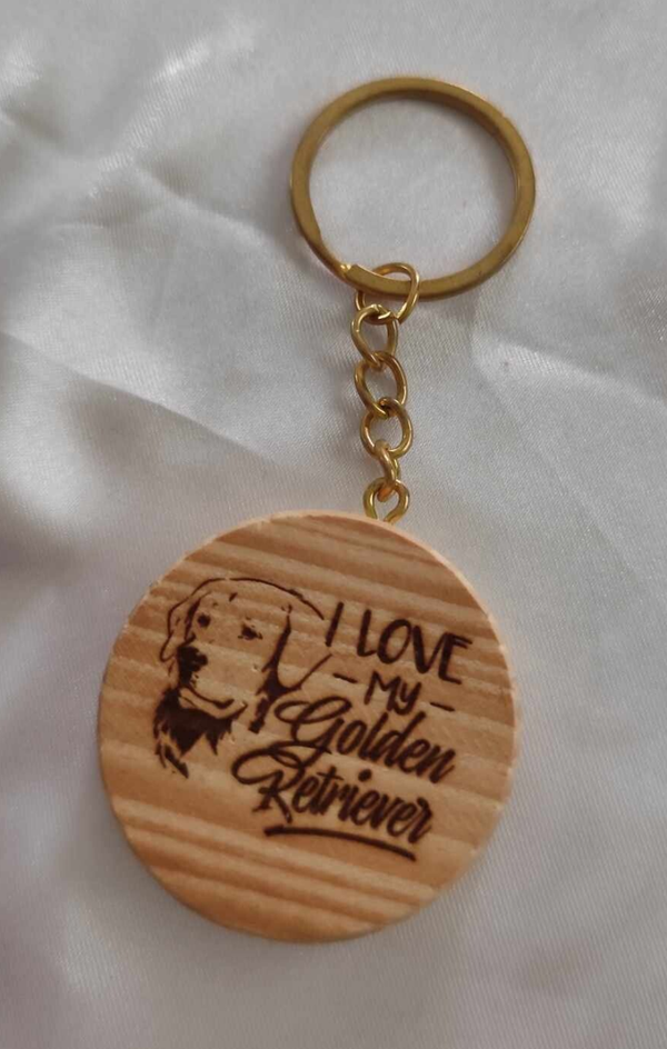I Love my Golden Retriever Schlüsselanhänger