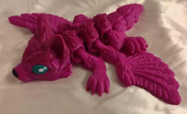 Fliegender Wolf Lila