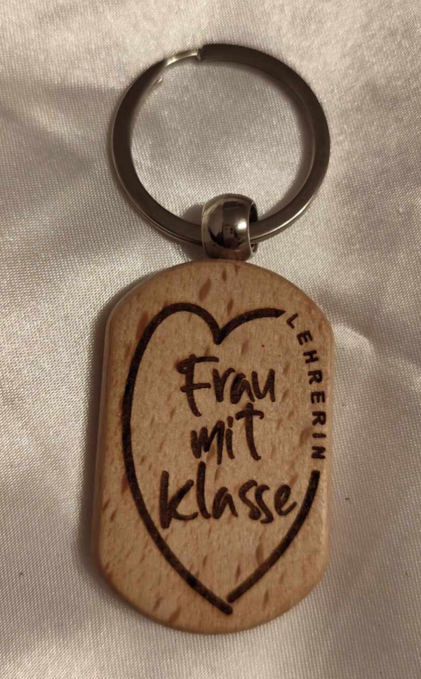 Lehrerin Frau mit Klasse Schlüsselanhänger