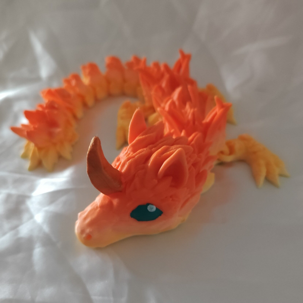 Einhorn Drache Gelb/Orange
