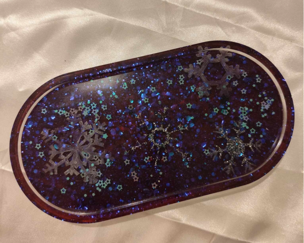 Schmuckschale Oval Wintertraum
