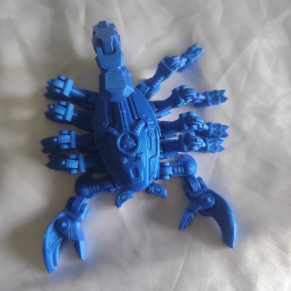 Cyber Skorpion Gross Blau