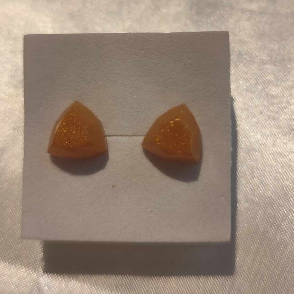 Gold Ohrstecker Dreieck