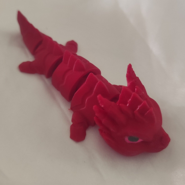 Magma Drache Rot - Verschiedene Augenfarbe