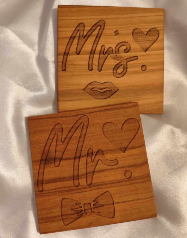 Mr. & Mrs. Untersetzer Set