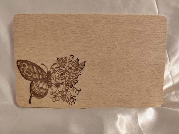 Blumen Schmetterling Schneidebrett
