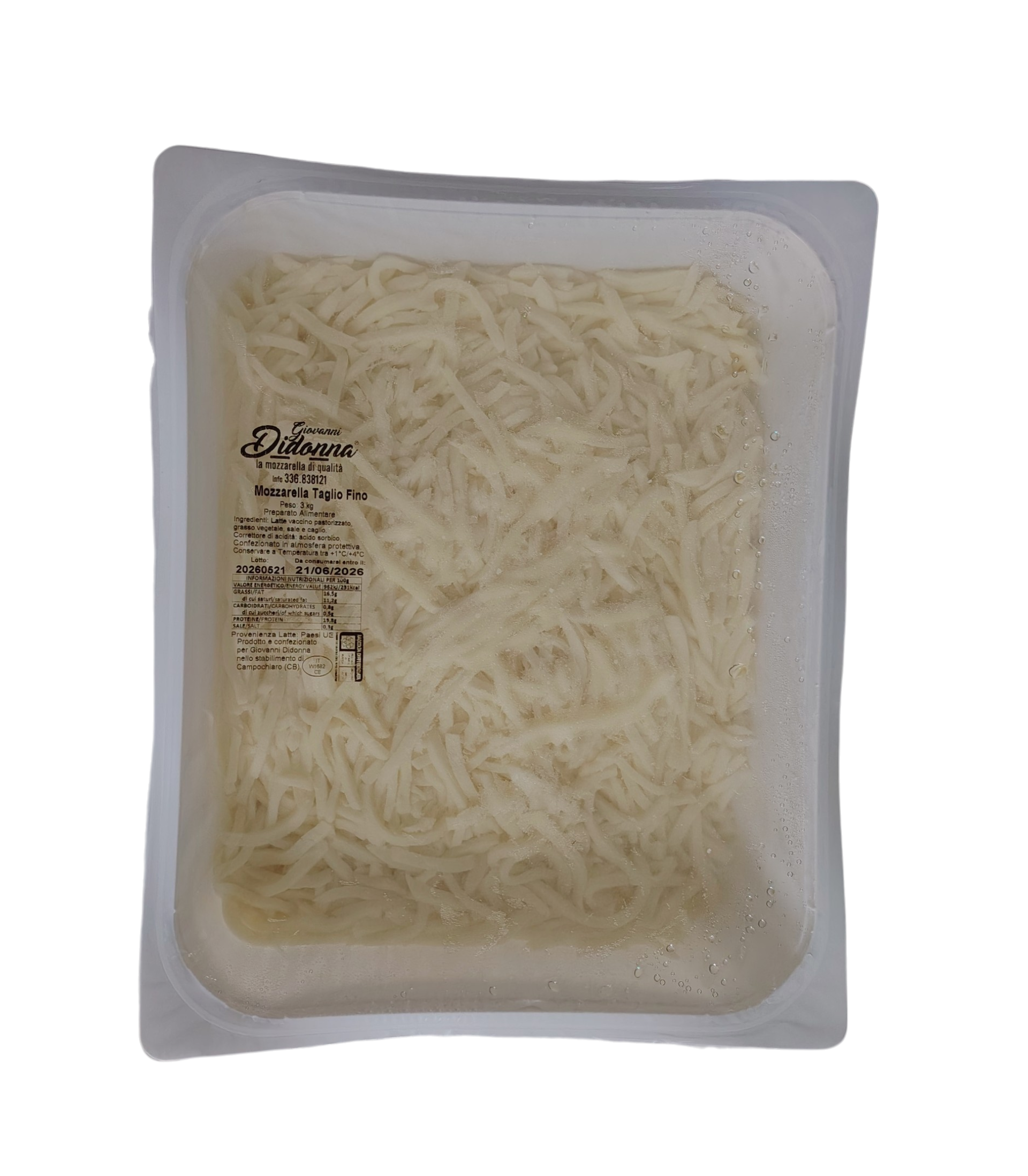MOZZARELLA VEGETALE JULIENNE