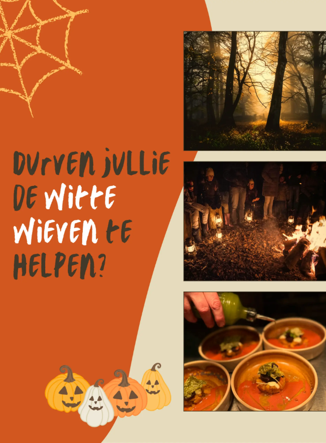 Witte Wieven Lantaarn Diner met kinderen bij Erfgoed Bossem in Lattrop