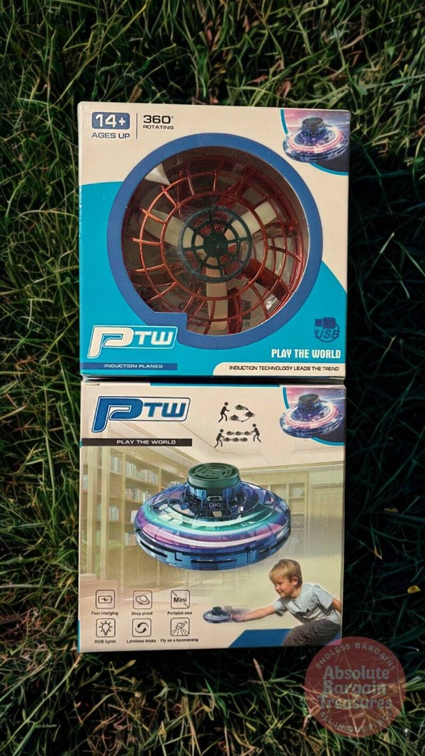 Boomerang Spinner Drone – Hand-Controlled Flying LED UFO Toy