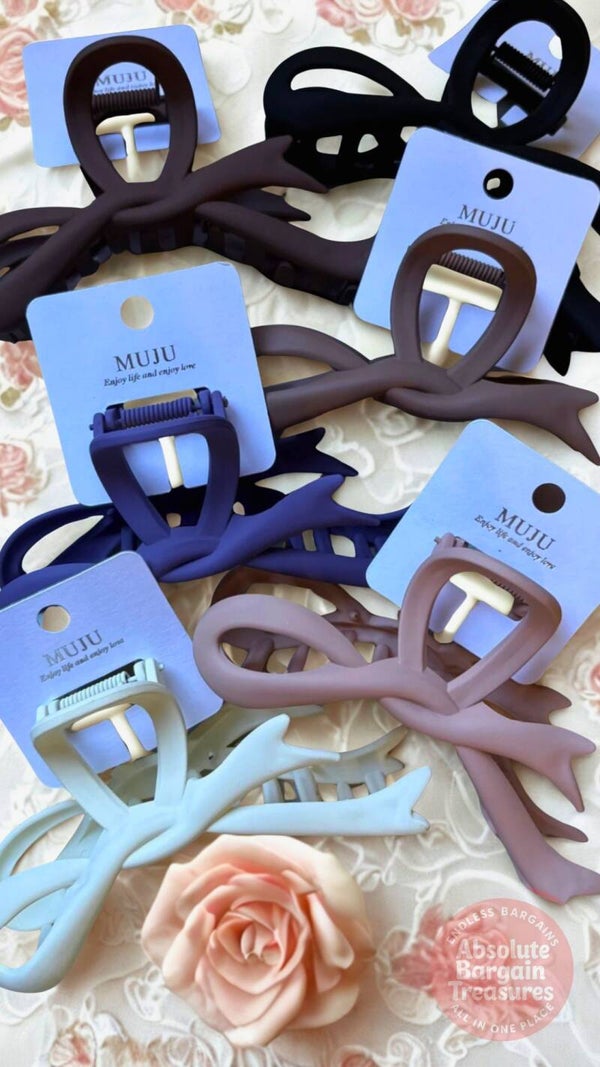 Large Bow Claw Clips - Strong Hold & Stylish Design