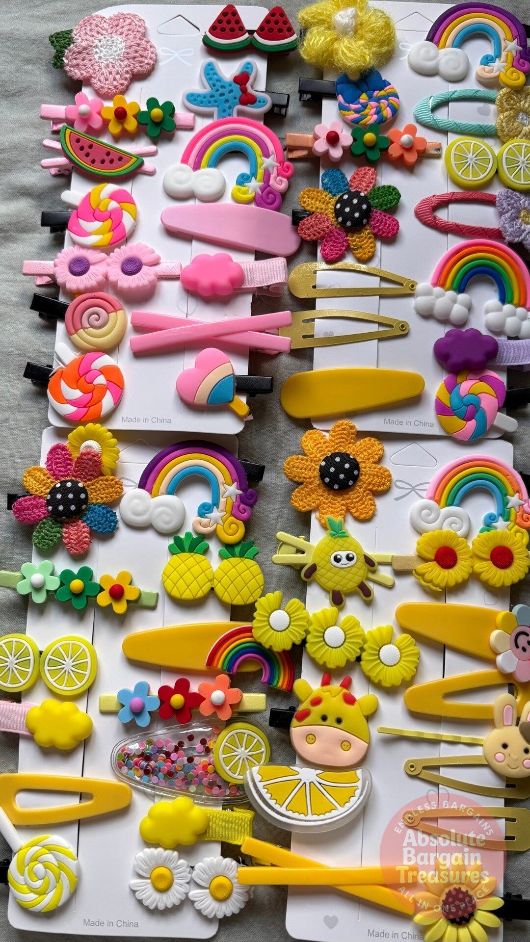 14-Piece Kids Hair Clips – Fun & Colorful Hair Accessories