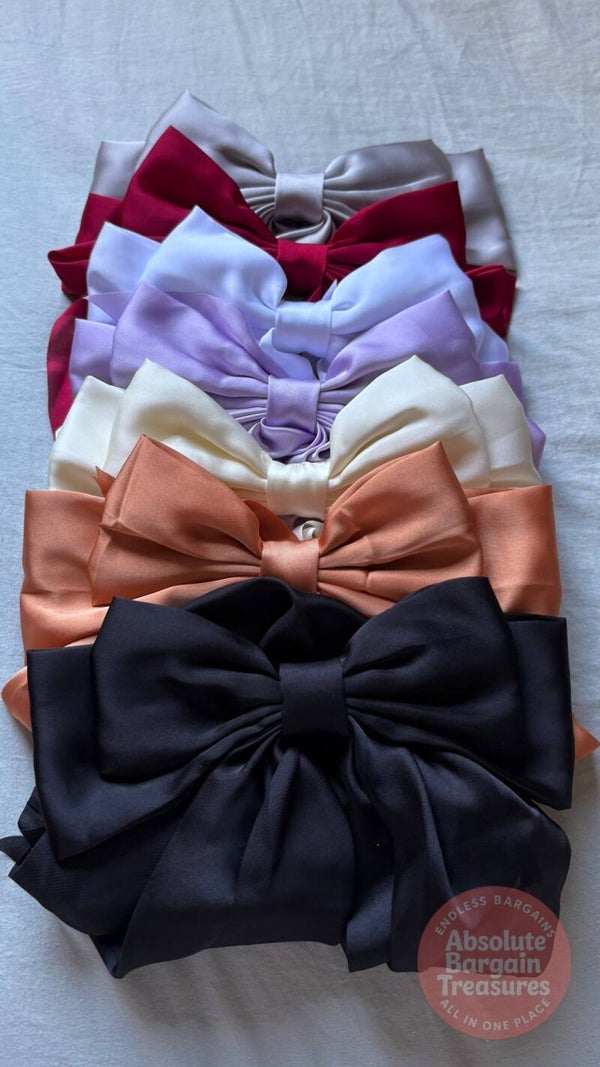 Handcrafted Large Satin Hair Bows - Soft, Stylish & Trendy