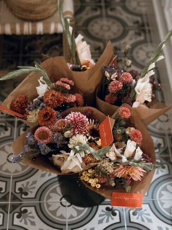 Gifvrij en duurzaam boeket Studio Bloem
