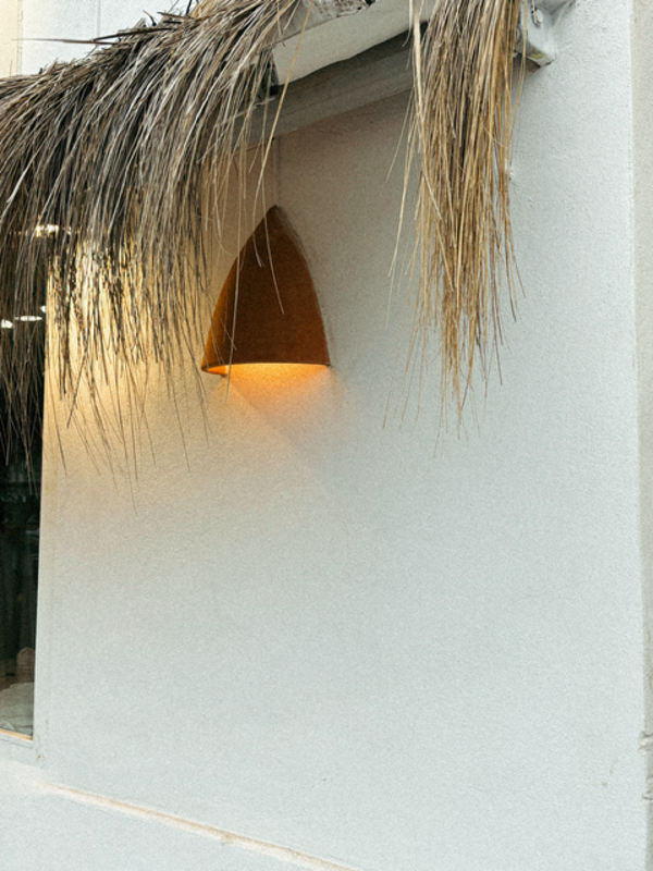 Keramieken wandlamp Mediterranean Sun