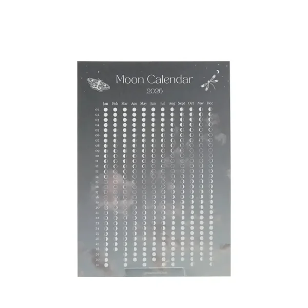 Maankalender 2026 postkaart - A6