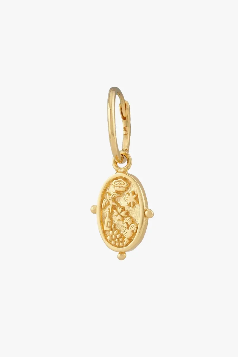 Vida A Lisboa Hoop Gold Plated