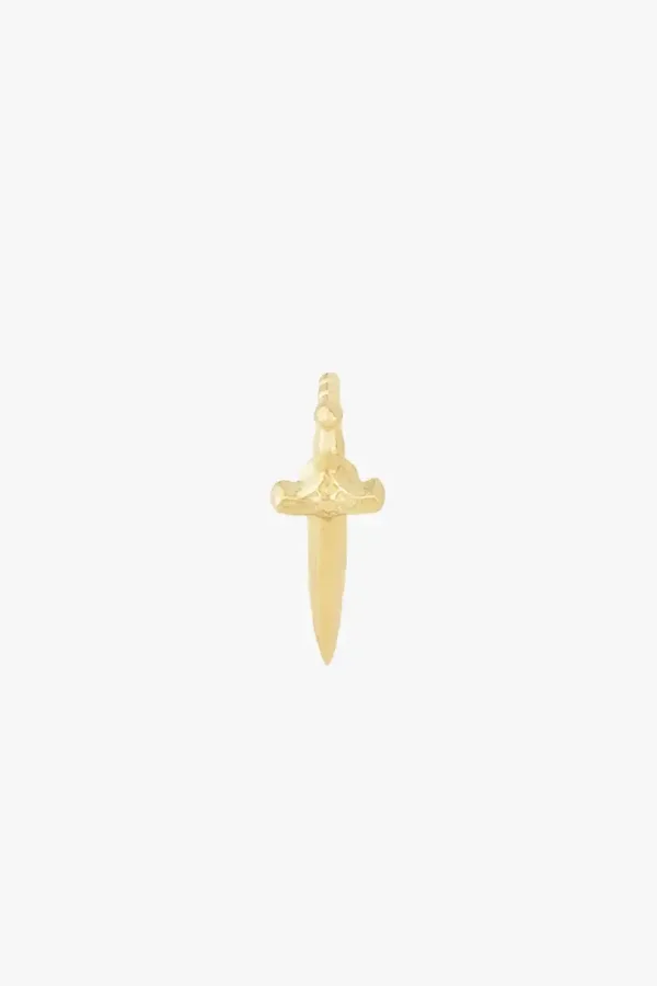 Sacred Sword Stud Gold Plated (1 stuk)