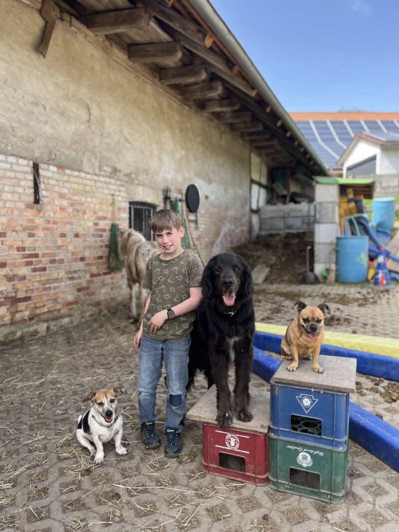 Kinderzeit mit Freunden und herz ergibt Heilung