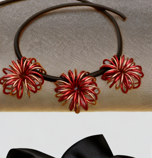 Blüten karminrot/ lachs