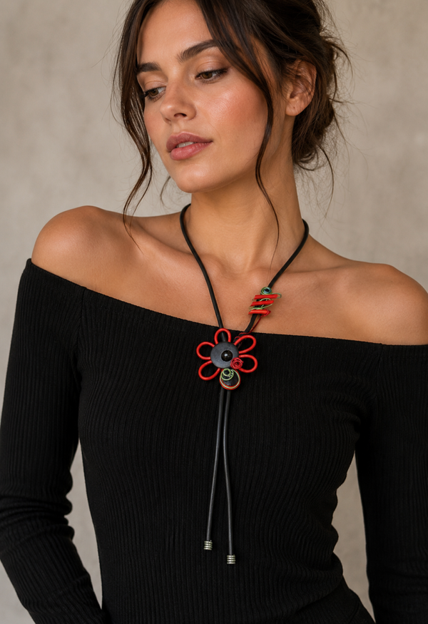 Statement Kette Blume