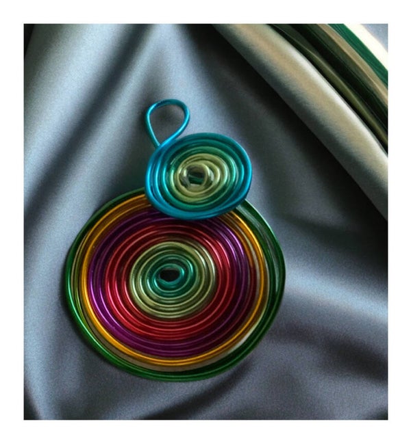 Bunte Doppelspirale