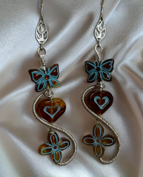 Ohrring mit Frühlingsmotiven