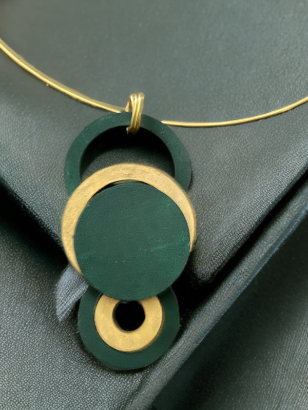 Grün/Gold Anhänger no 1