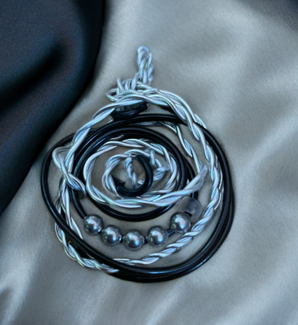 Schwarz/silbener Anhänger no 3