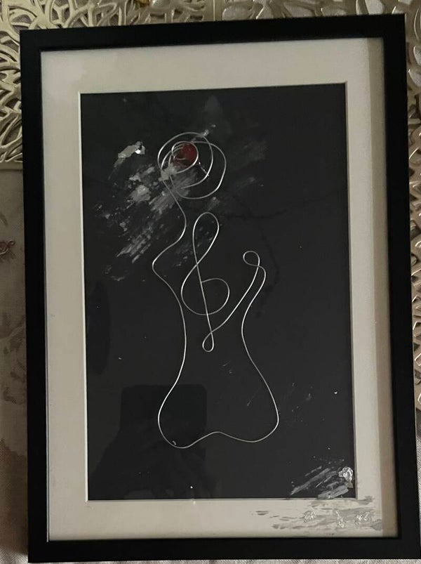 Drahtbild no 2 Ein schöner Rücken……